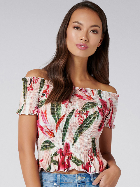 

Forever New Women Multicoloured Printed Blouson Top, Multi