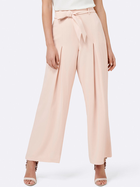 

Forever New Women Pink Loose Fit Solid Culottes