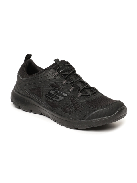 

Skechers Women Black Summits Built In Sneakers