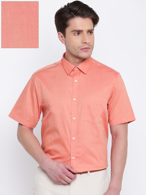 

Blackberrys Men Orange Smart Regular Fit Solid Formal Shirt