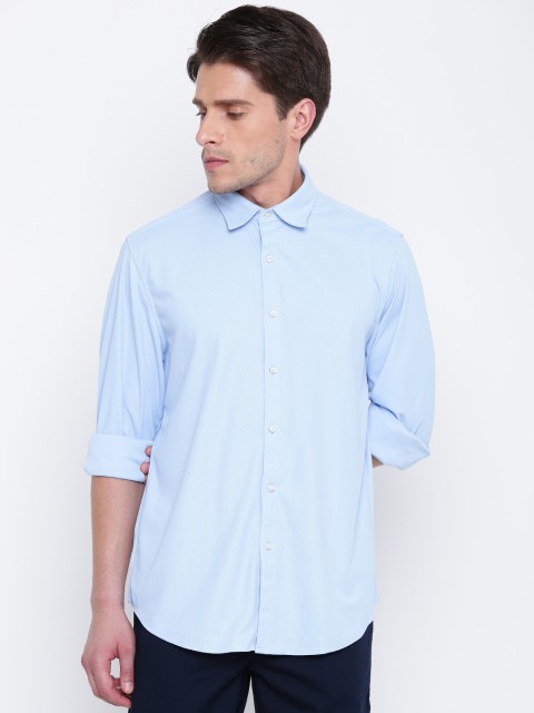 

Blackberrys Men Blue Slim Fit Solid Casual Shirt