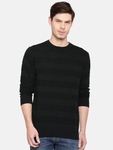 

ONLY & SONS Men Black Solid Pullover