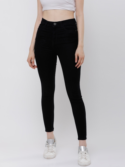 

Tokyo Talkies Women Black Super Skinny Fit Mid-Rise Clean Look Jeans