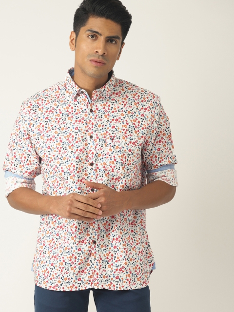 

Allen Solly Men Multicoloured Slim Fit Printed Casual Shirt, Multi