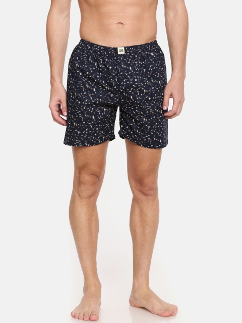 

Urban Dog Men Navy Blue Printed Boxers UDBX95