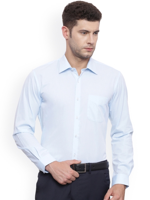 

Peter England Elite Men Blue Regular Fit Solid Formal Shirt