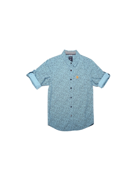 

Allen Solly Junior Boys Blue Regular Fit Printed Casual Shirt