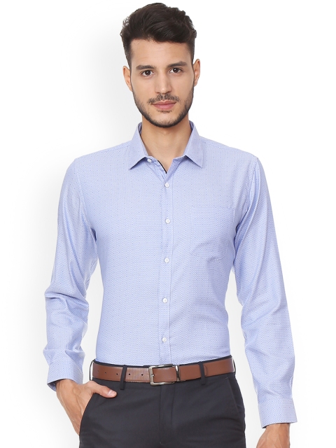 

Van Heusen Men Blue Slim Fit Printed Formal Shirt