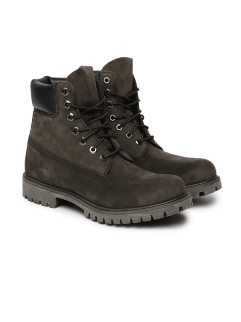 

Timberland Men Brown PREM BT Waterproof Leather Flat Boots