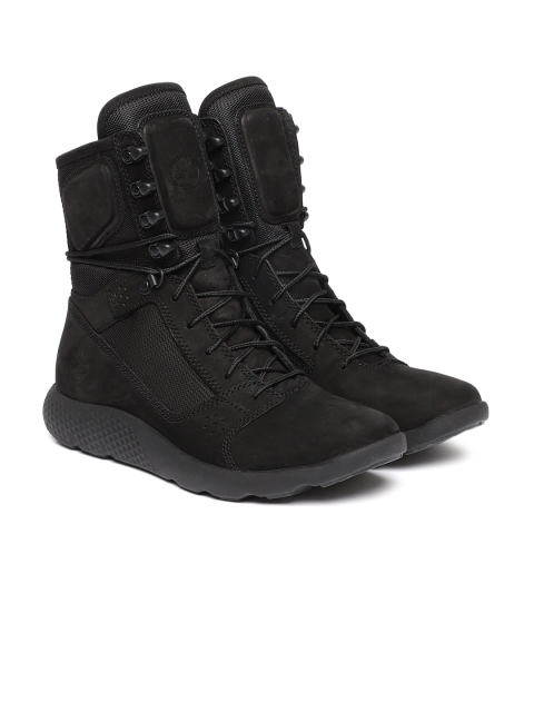 

Timberland Men Black Flyroam Leather Sneakers