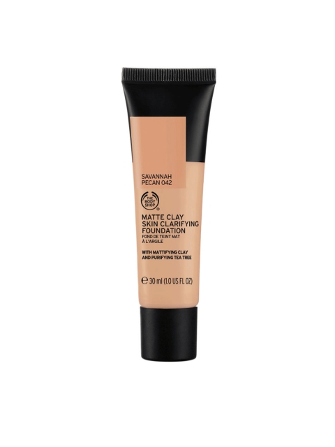 

The Body Shop Matte Clay Skin Clarifying Foundation-042 Savannah Pecan 30 ml, Beige