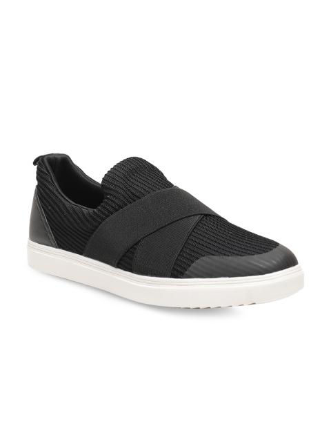

LOCOMOTIVE Men Black Slip-On Sneakers