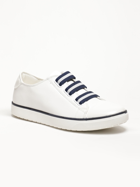 

LOCOMOTIVE Men White Slip-On Sneakers