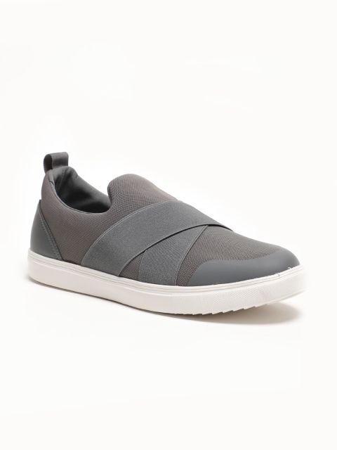 

LOCOMOTIVE Men Grey Slip-On Sneakers