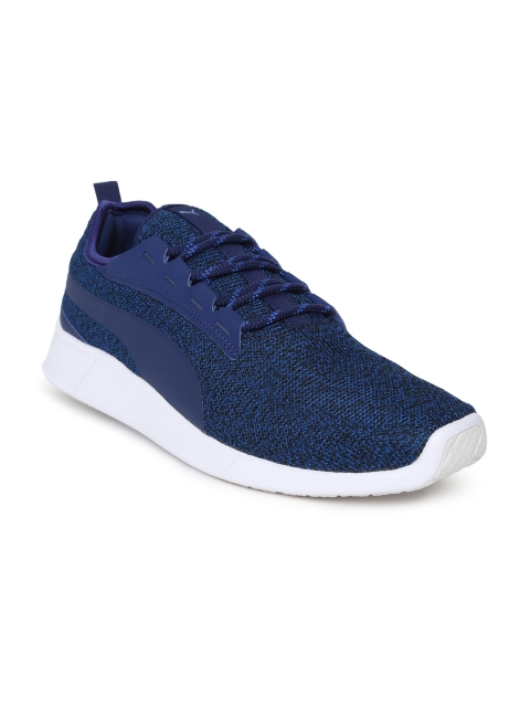 

Puma Men Blue ST Trainer Evo v2 Tw Knit Lapis Sneakers