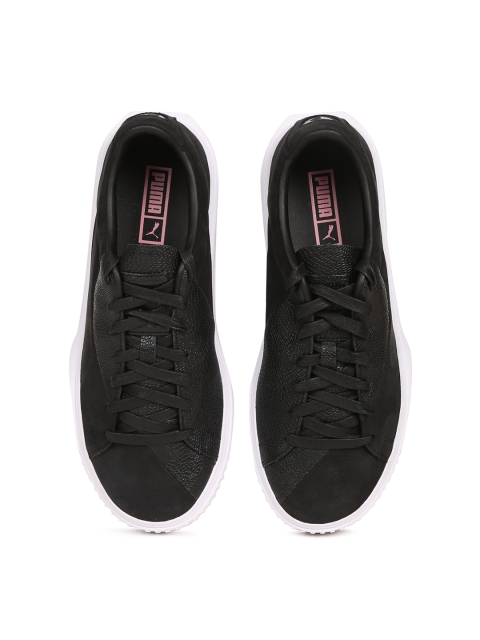 

Puma Unisex Black Suede Breaker Valentine FM Sneakers