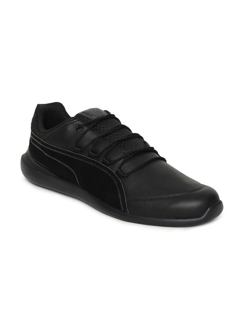 

PUMA Motorsport Men Black Leather Scuderia Ferrari Evo Cat Night Sneakers