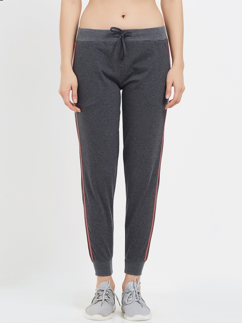 

Tuna London Grey Solid Straight Fit Joggers