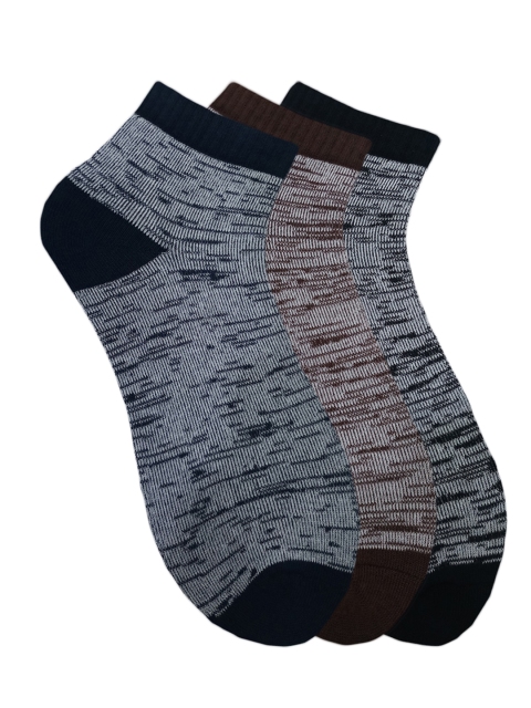 

Fontana Unisex Pack of 3 Assorted Assorted Ankle-Length Socks