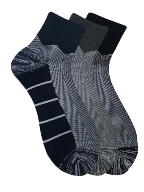 

Fontana Unisex Pack of 3 Assorted Ankle-Length Socks