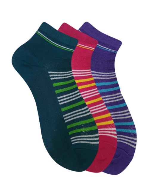 

Fontana Unisex Pack of 3 Assorted Ankle-Length Socks