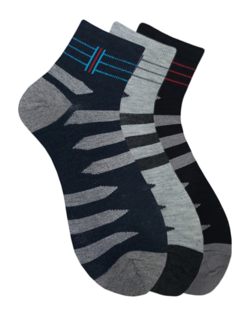

Fontana Unisex Pack of 3 Assorted Ankle-Length Socks