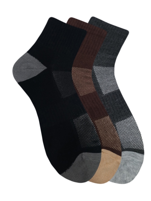 

Fontana Unisex Pack of 3 Assorted Ankle-Length Socks