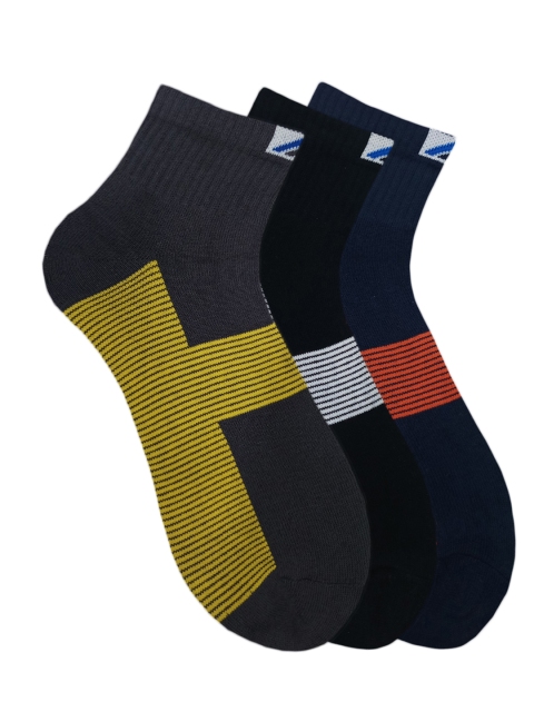 

Fontana Unisex Pack of 3 Assorted Ankle-Length Socks