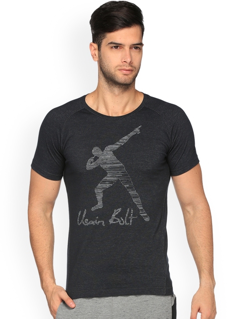 

Puma Men Black Printed Round Neck UB Legend Tee T-shirt