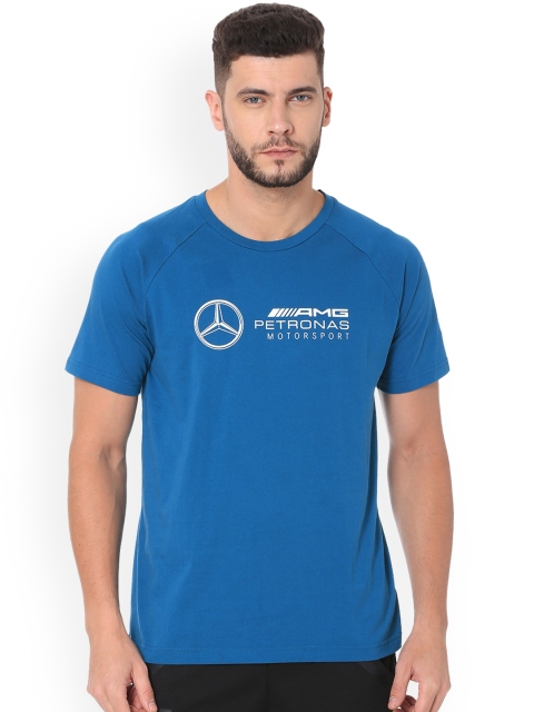 

PUMA Motorsport Men Blue Printed MAMP Logo Round Neck T-shirt