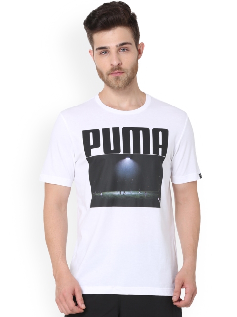 

Puma Men White Printed Round Neck Photoprint Floodlight T-shirt