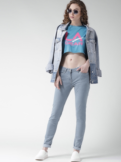 

Mast & Harbour Women Blue Skinny Fit Mid-Rise Clean Look Stretchable Jeans