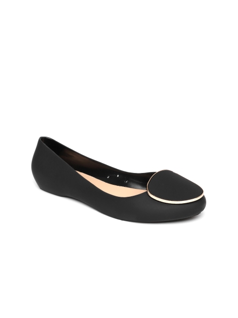 

Tresmode Women Black Solid Synthetic Ballerinas