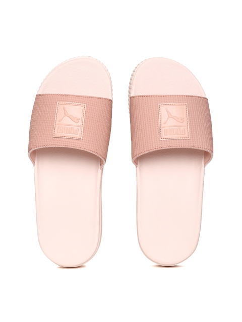 

Puma Women Peach-Coloured Platform Slide Wns EP Sliders