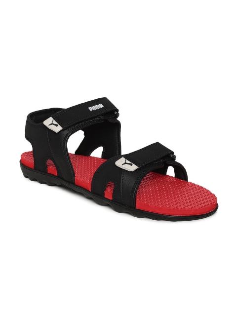 

Puma Men Black & Red Taurus IDP Sports Sandals