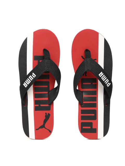 

Puma Men Red & Black Robby Graphic X DP Printed Thong Flip-Flops
