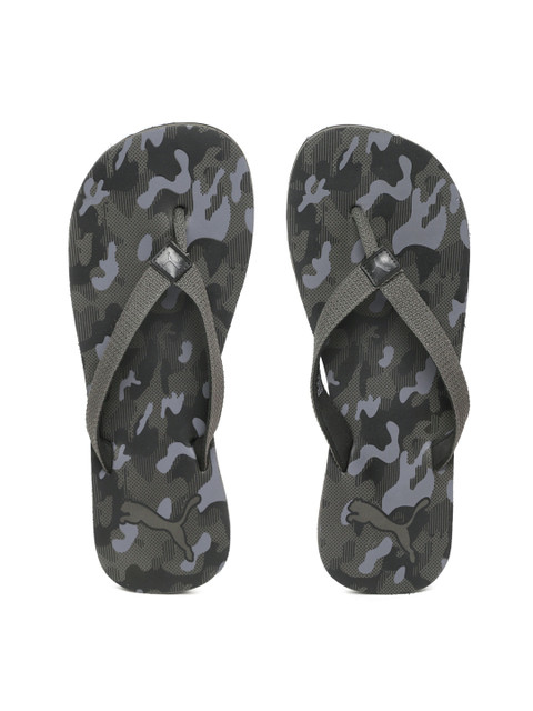 

Puma Men Grey Tide IDP Camouflage Print Thong Flip-Flops