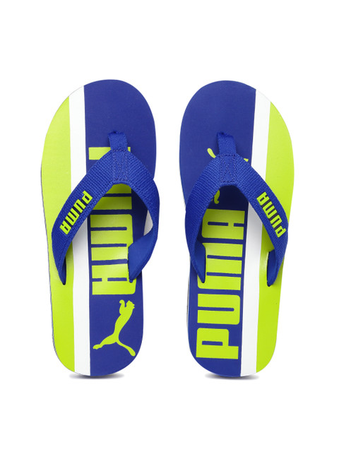 

Puma Men Blue & Green Solid Flip-Flops