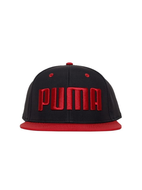 

Puma Unisex Black Self Design Flatbrim Snapback Cap