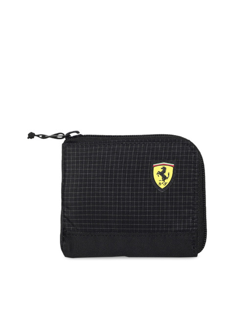 

Puma Unisex Black Ferrari Fanwear Solid Zip Around Wallet