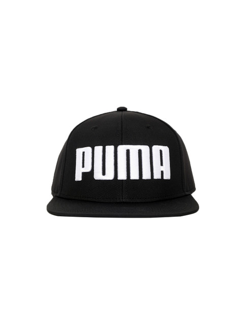 

Puma Unisex Black Self-Design Flatbrim Cap