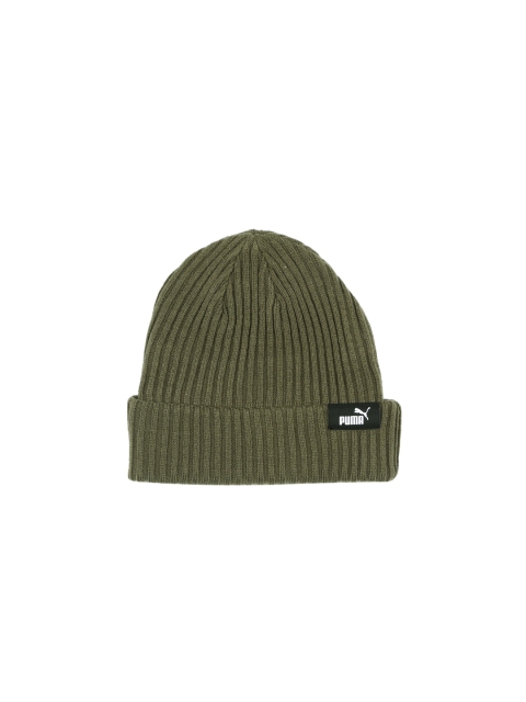 

Puma Unisex Olive Green Solid Mid Fit Beanie