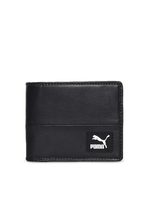 

Puma Unisex Black Originals Billfold Originals Billfold Two Fold Wallet