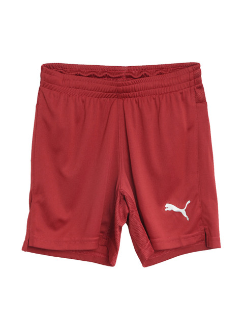 

Puma Boys Red Solid Regular Fit Sports Shorts