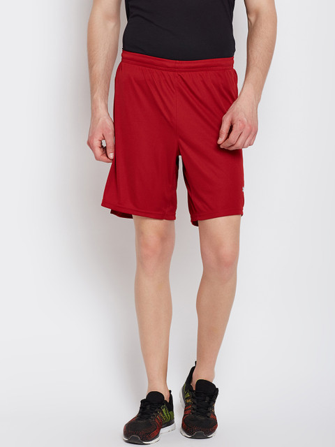 

Puma Men Red Solid Regular Fit Sports Shorts