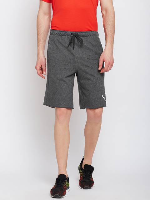 

Puma Men Grey Solid Regular Fit Regular Shorts