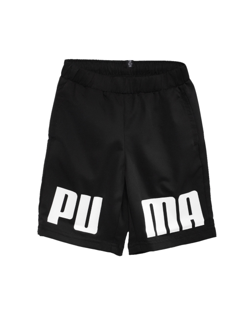 

Puma Boys Black Solid Regular Fit Sports Shorts