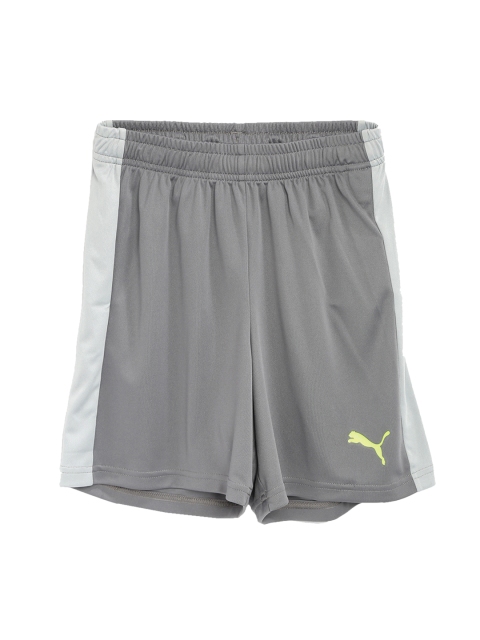 

Puma Boys Grey Solid Regular Fit Regular Shorts