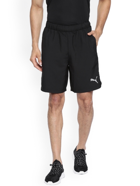 

Puma Men Black Solid Regular Fit Sports Shorts