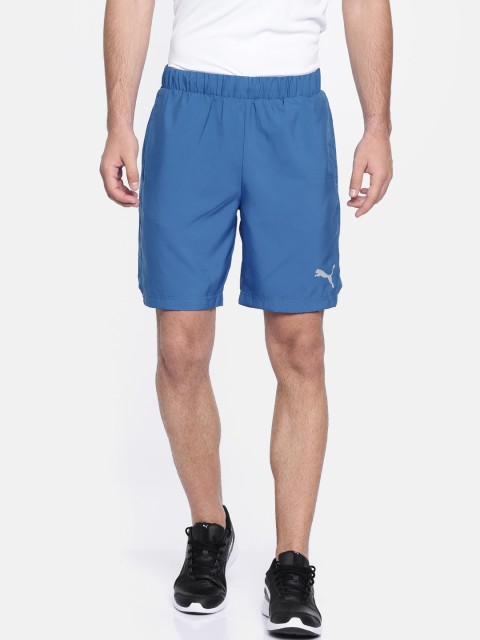 

Puma Men Blue Solid Regular Fit Sports Shorts